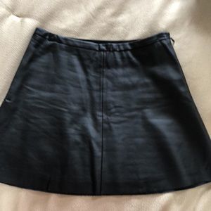 BCBG faux leather skirt